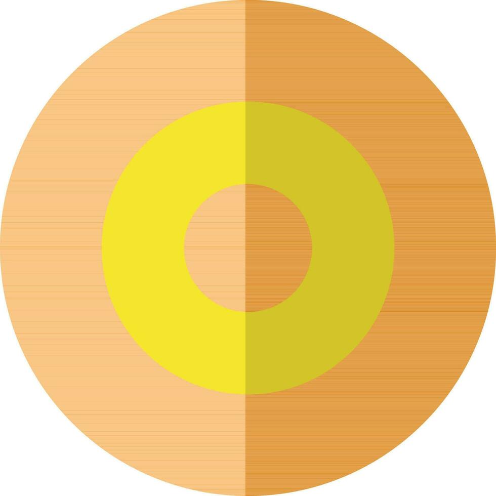 CD in orange and yellow color. vector