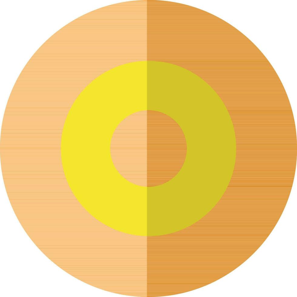 CD in orange and yellow color. vector