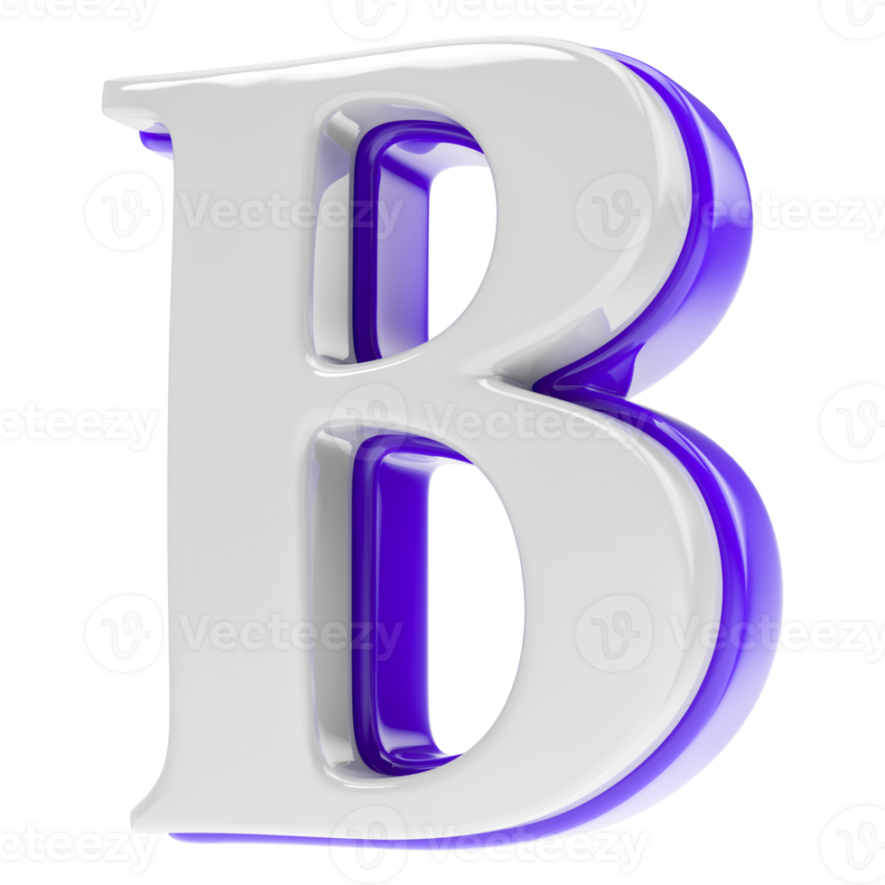 font 3d render png