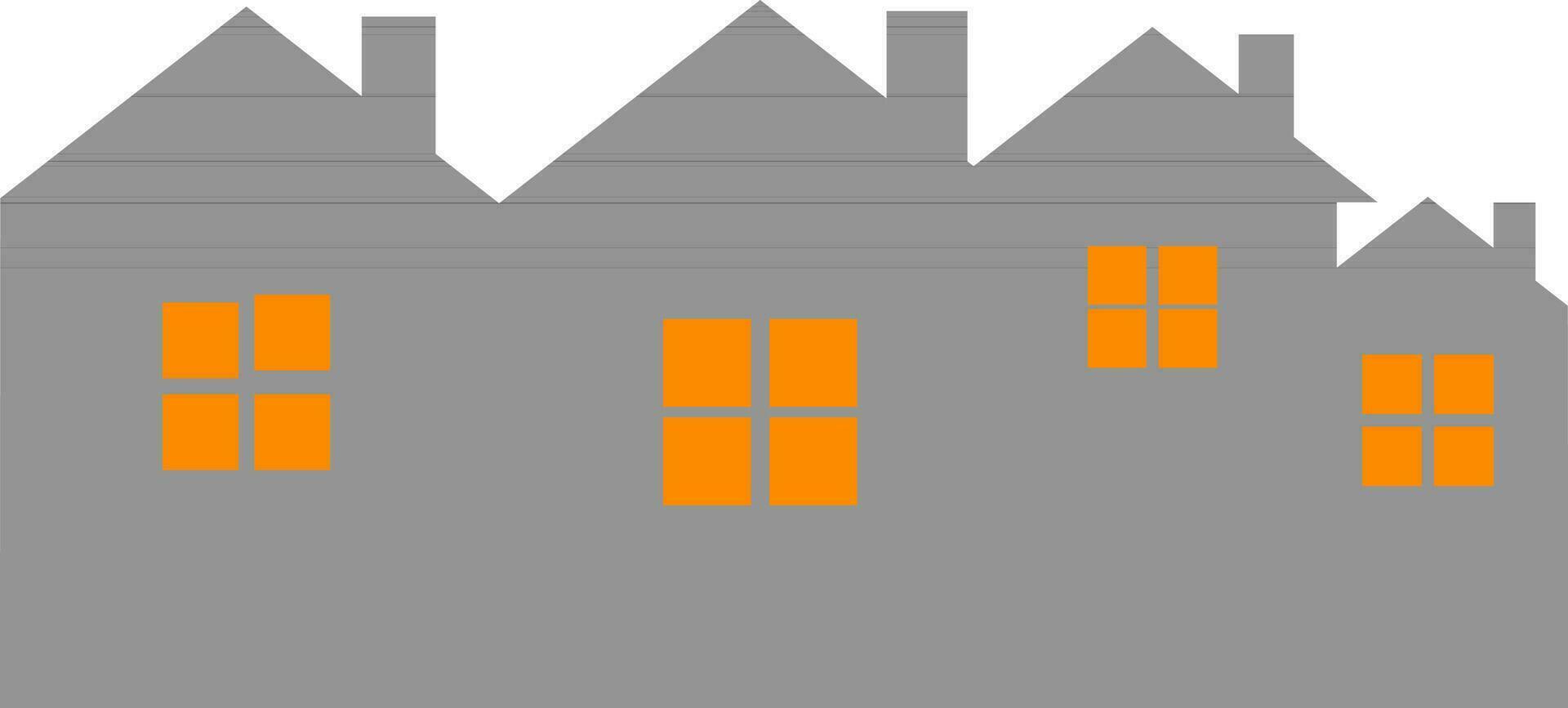 Illustration image of halloween ghost house. vector