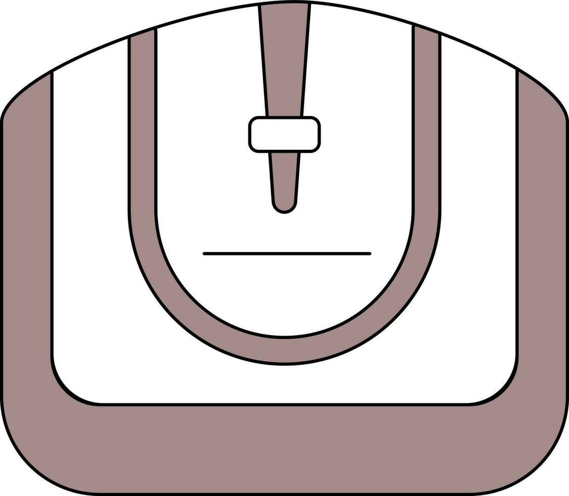 Illustration of Woman Handbag Icon. vector