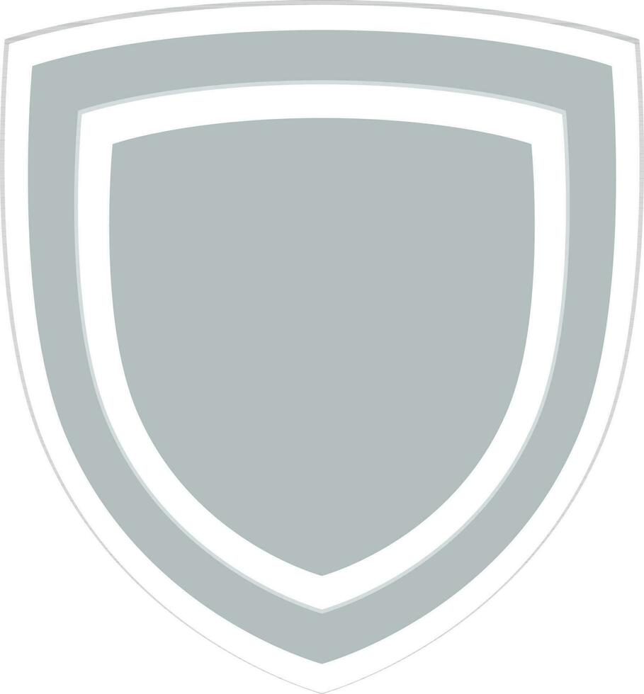 Blank gray tag or label. vector