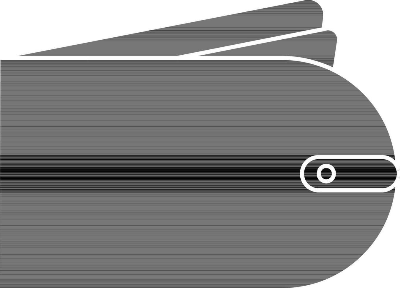 Black and white wallet. vector