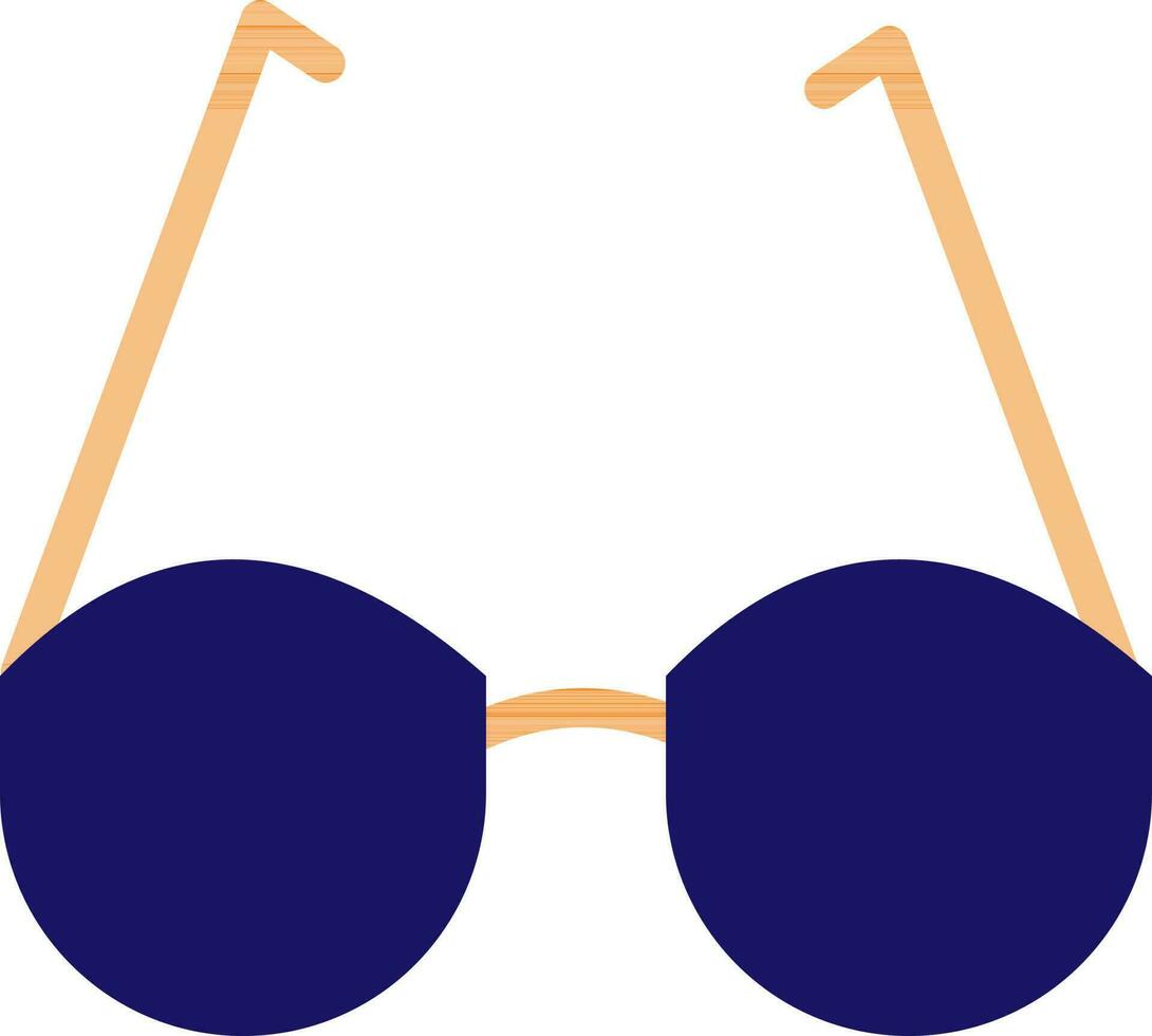 Illustration of a sunglass. vector