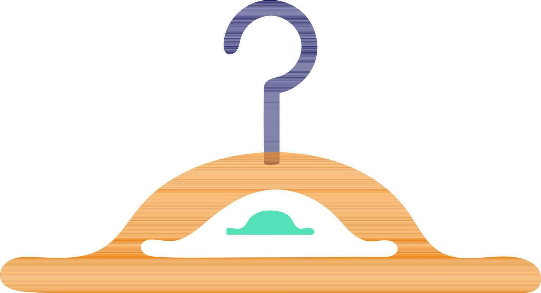 Isolated hanger in flat style. vector