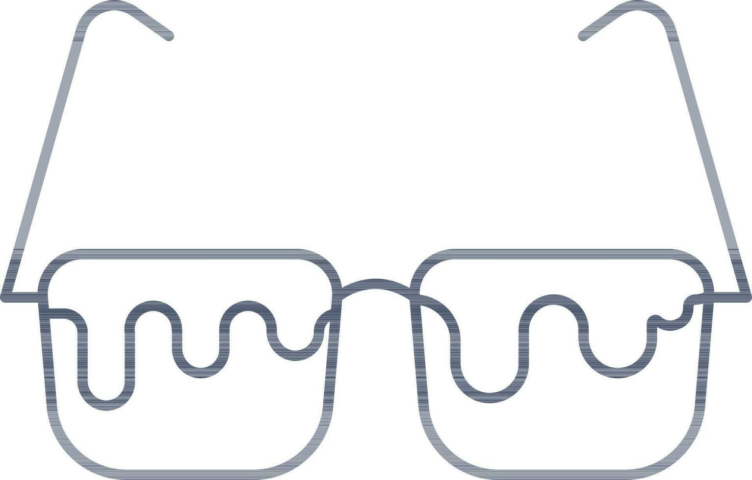 Eyeglasses Icon In Stroke Style. vector