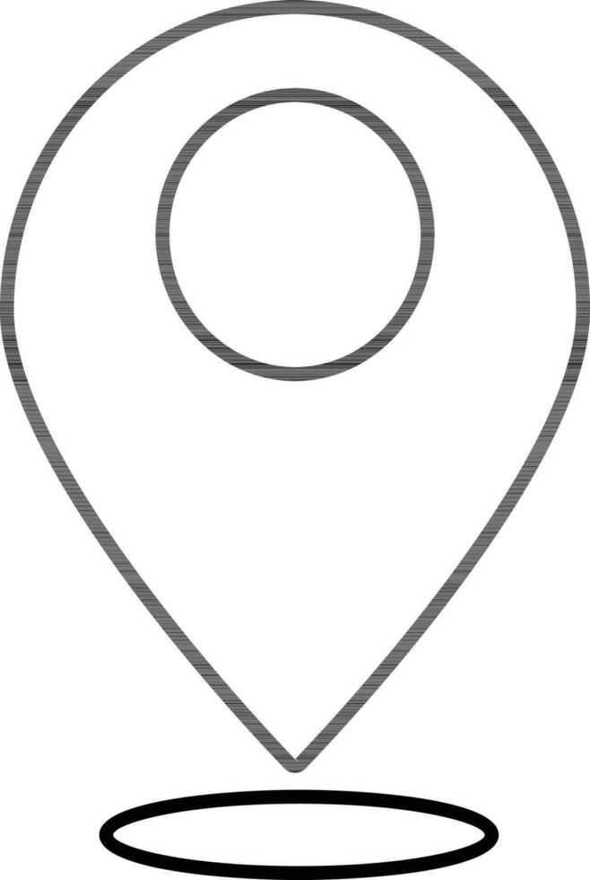 Map navigation pin pointer symbol. vector