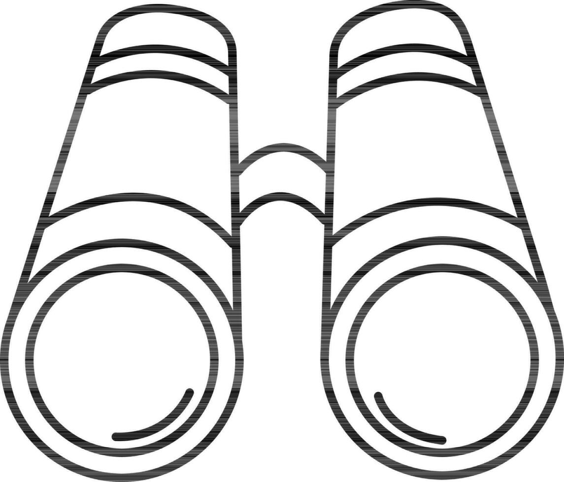 Binoculars sign or symbol for Holiday concept. vector