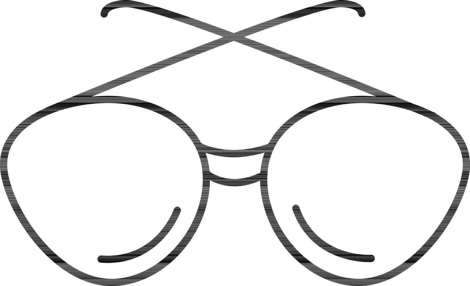 Flat illustration of glasses. vector