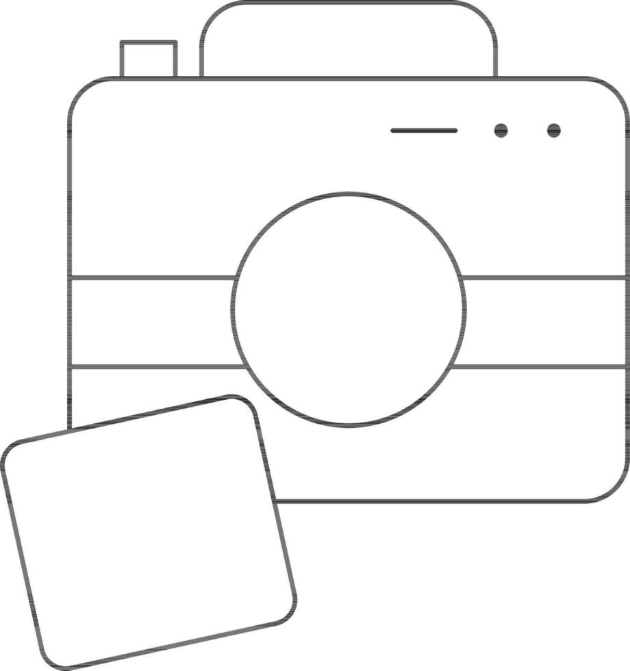 Vector Illustration of Camera In Flat Style.