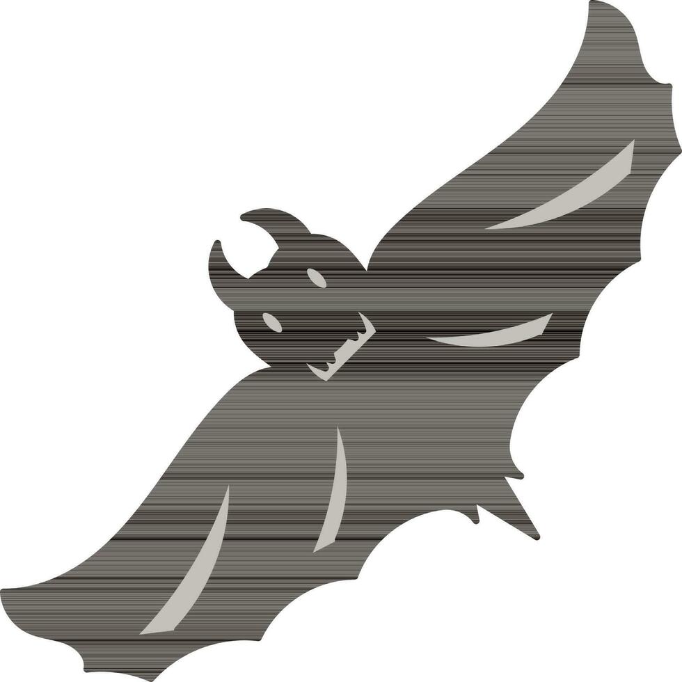 Scary Bat icon in Black Color. vector