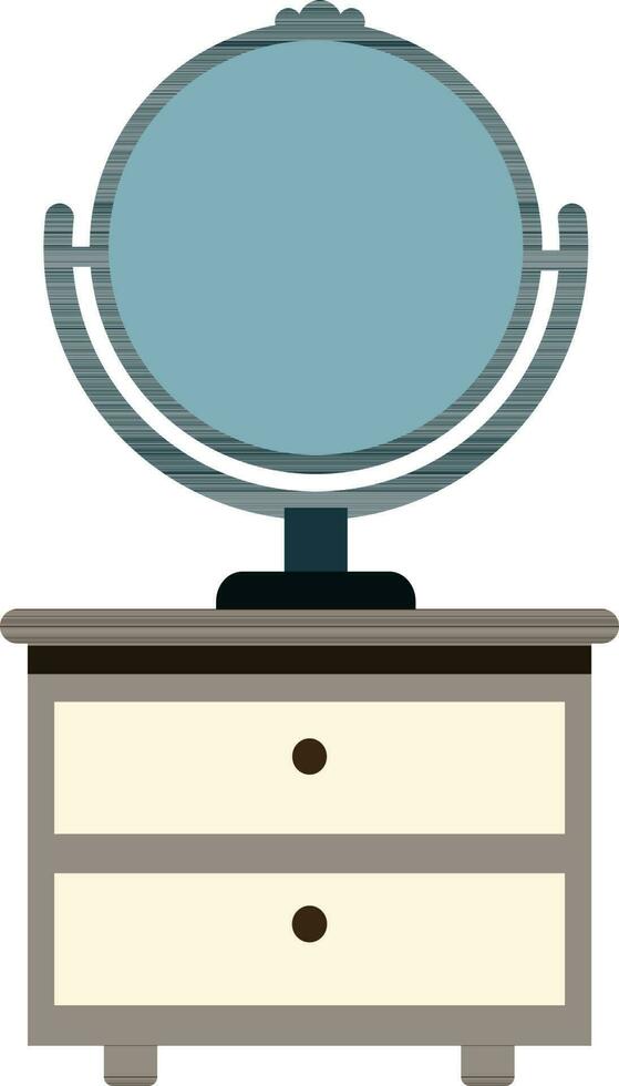 Illustration of globe on desk. vector