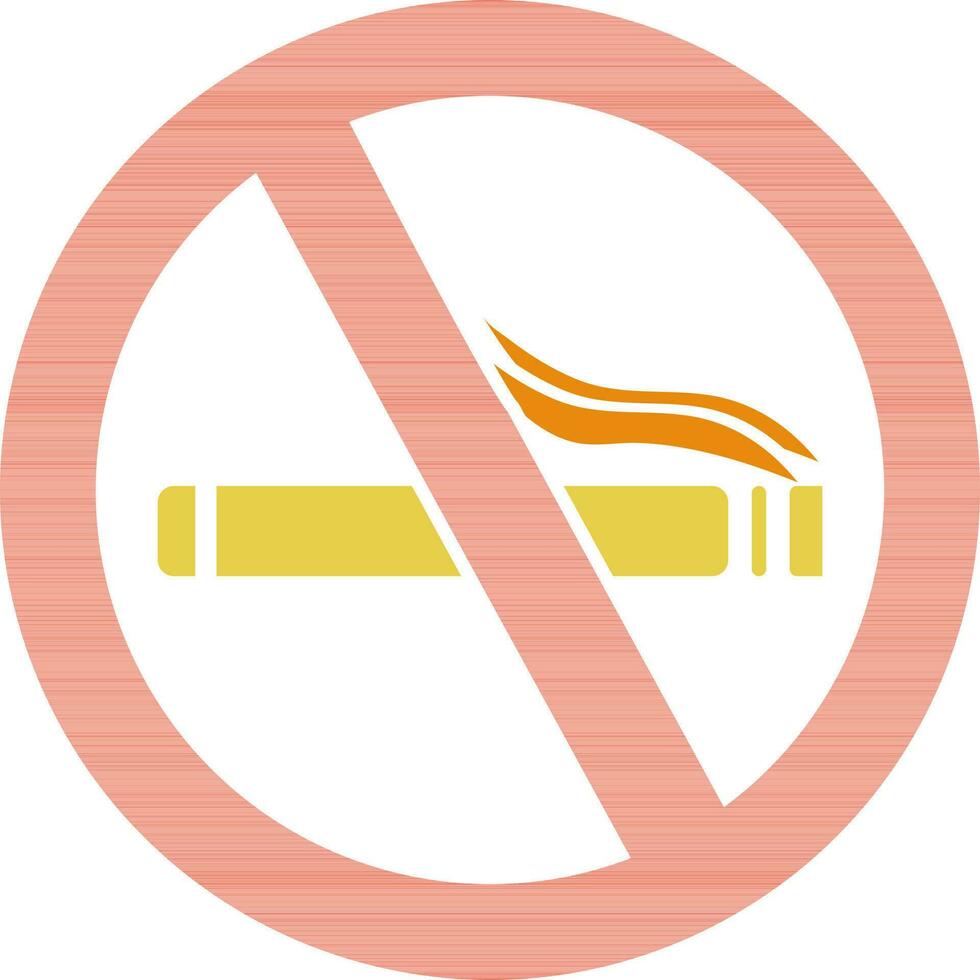No de fumar firmar o símbolo. vector