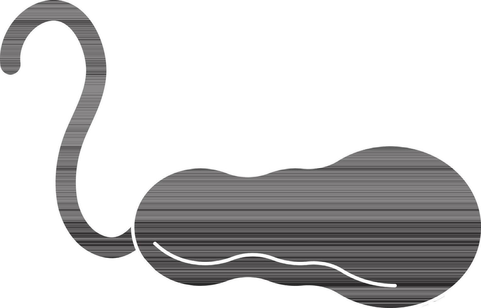 Human gallbladder icon in black style. vector