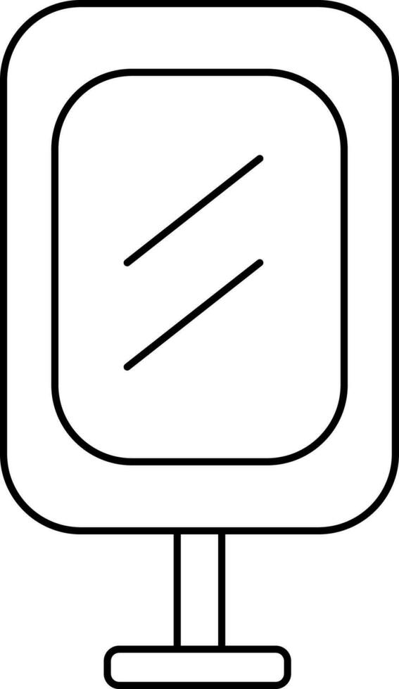 Vector Illustration of Mirror In Flat Style.