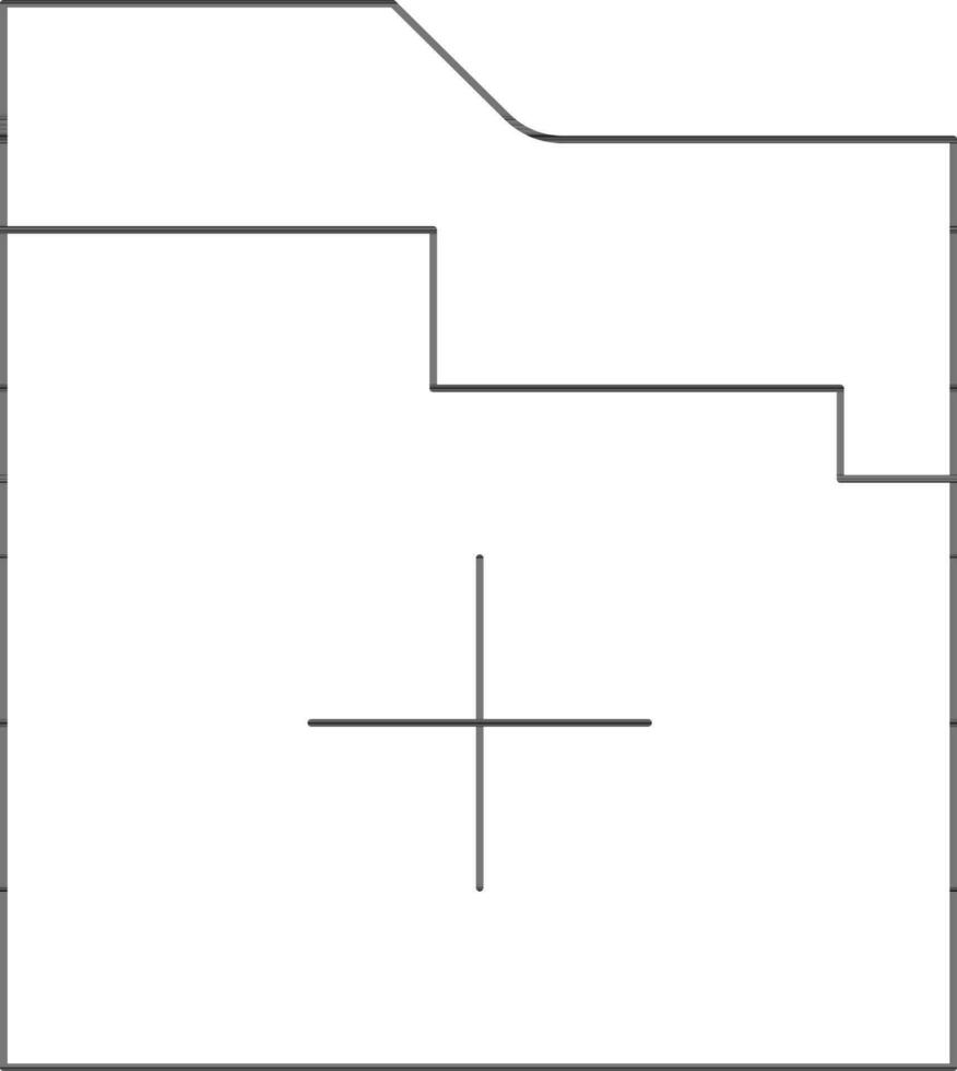 Add File Folder Icon in Black Thin Line. vector