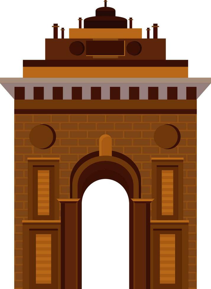 India Gate in new delhi. vector