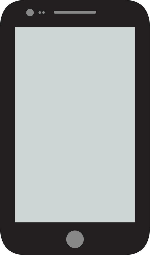 Flat illustration of a smartphone. vector