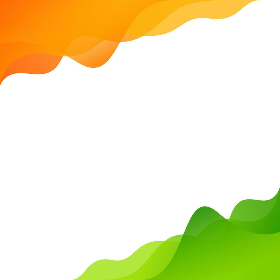 Waving indian tricolor on background. vector