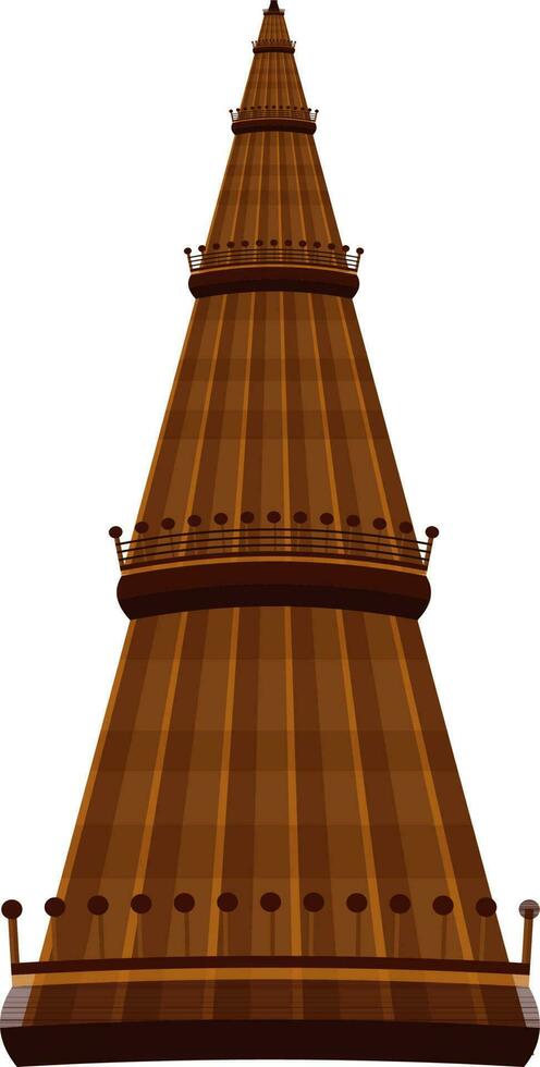 qutub minar torre en nuevo Delhi. vector