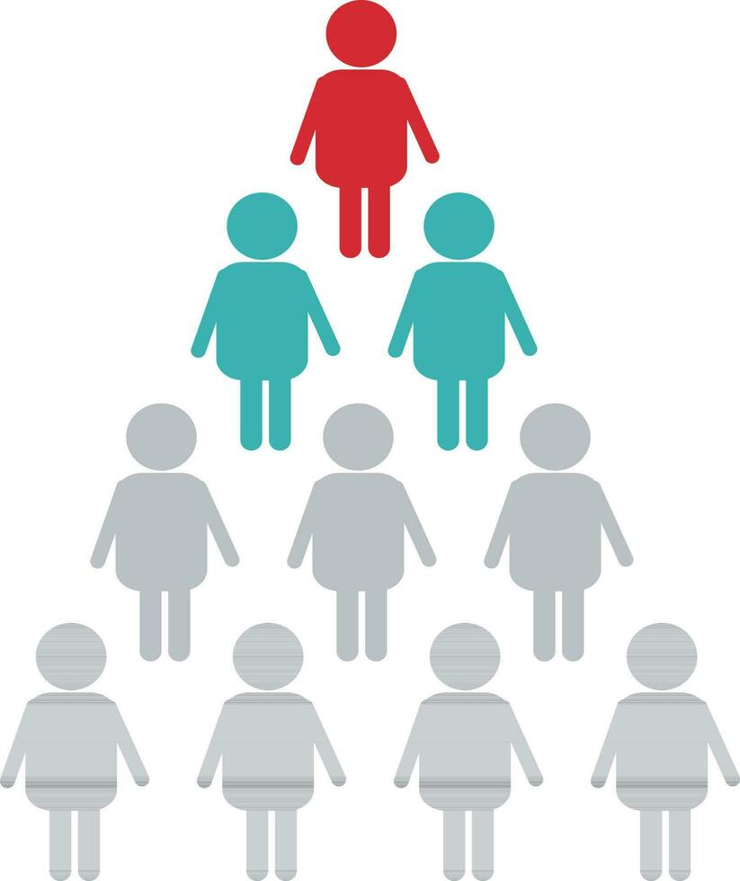 Flat illustration of a people icon. vector
