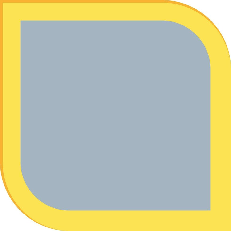 Flat style icon of a frame. vector