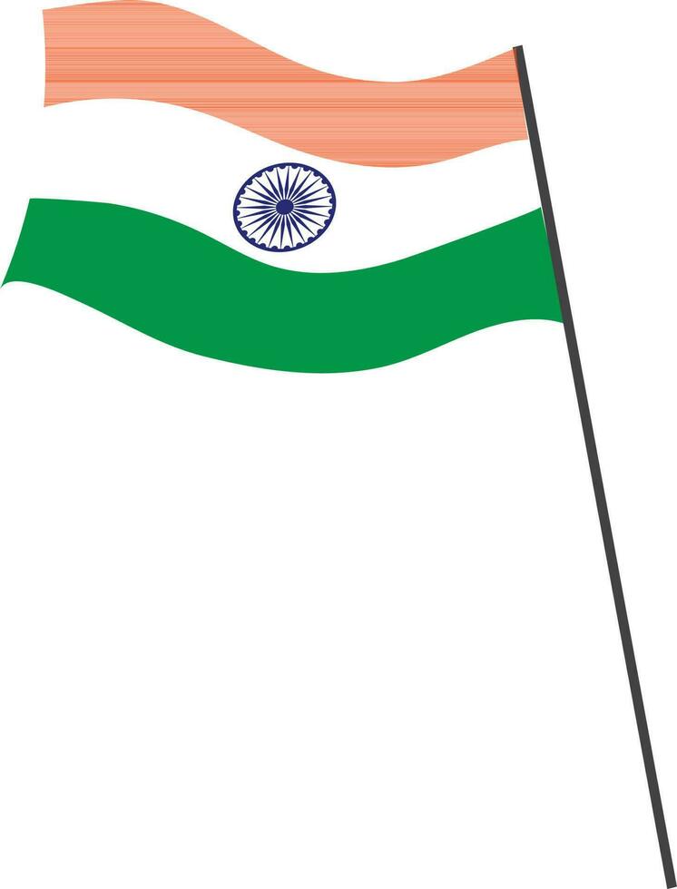 Indian flag, National symbol or sign. vector