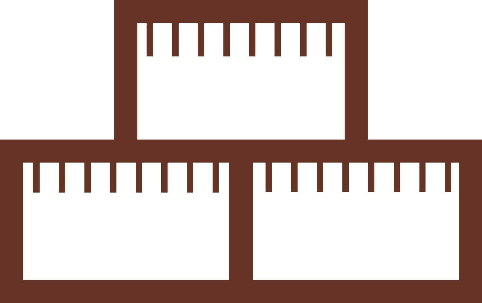 Flat illustration of podium icon. vector