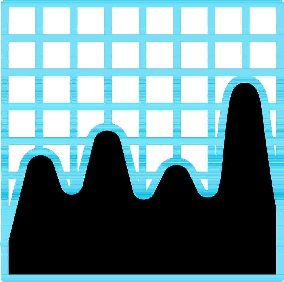 Statistics Graphic Chart Icon In Flat Style. vector