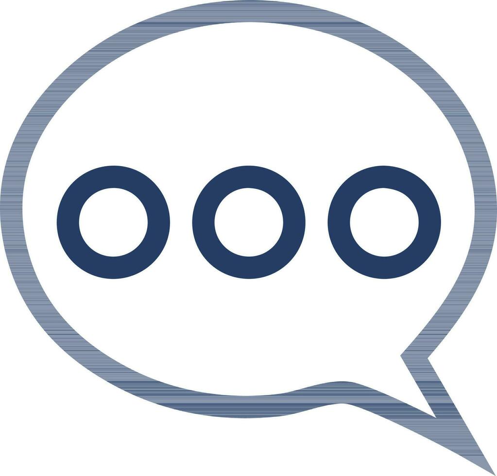 Flat style speech bubble symbol. vector