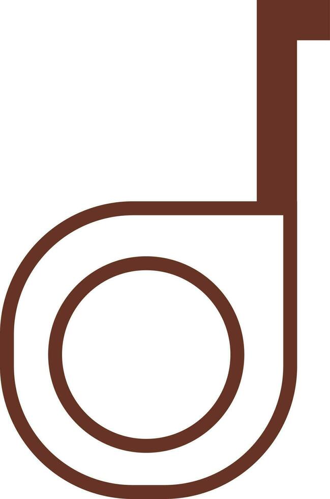 Flat tape measure sign or symbol. vector
