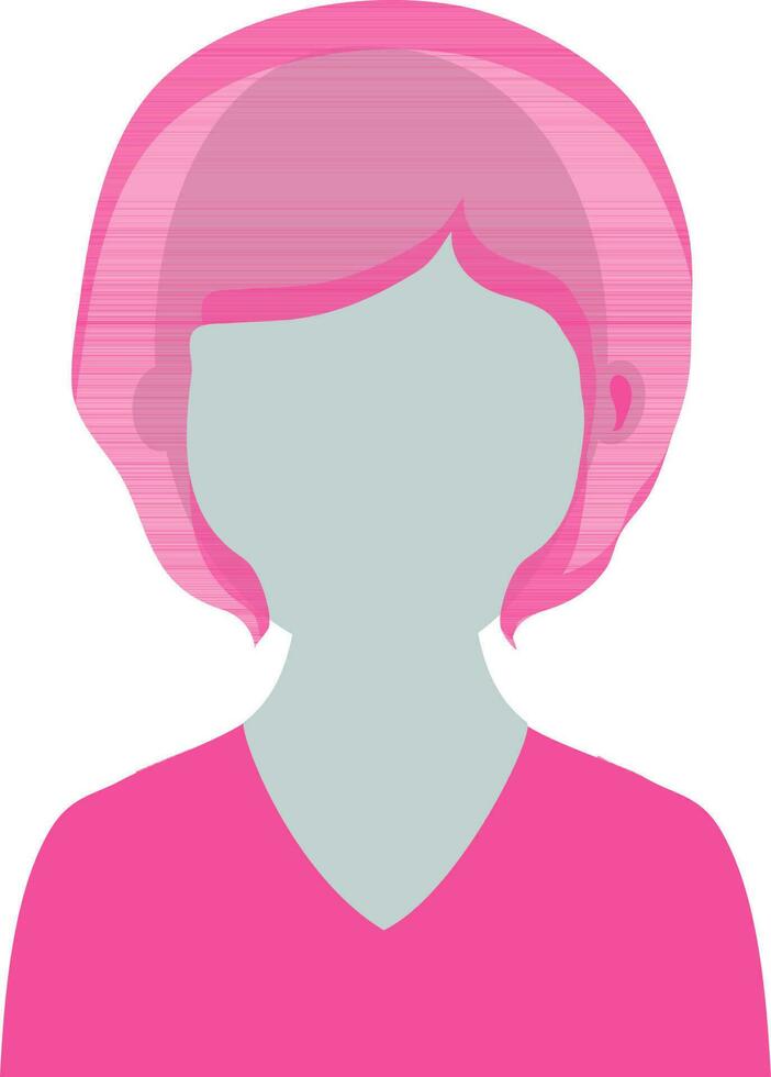 Vector female user profile sign or symbol.