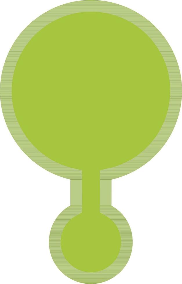 Flat illustration of green element. vector