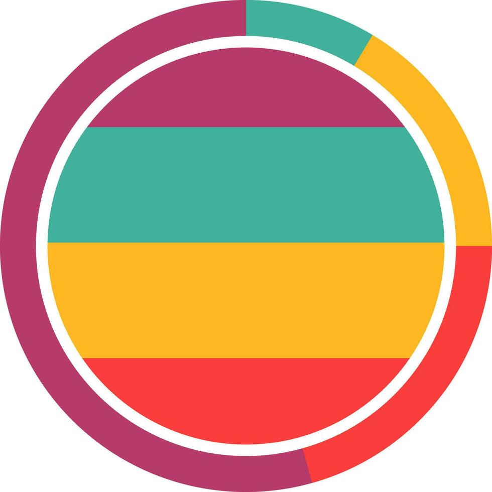 Colorful infographic circle layout. vector