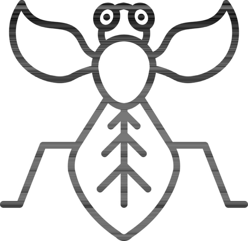 Cartoon Mantis icon in black thin line. vector