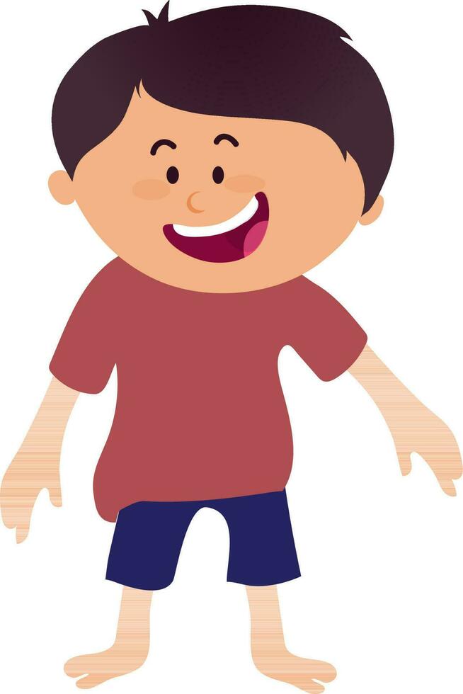 Cartoon character of a little boy. vector