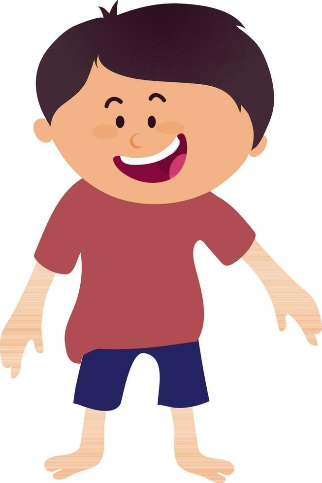 dibujos animados personaje de un pequeño chico. vector