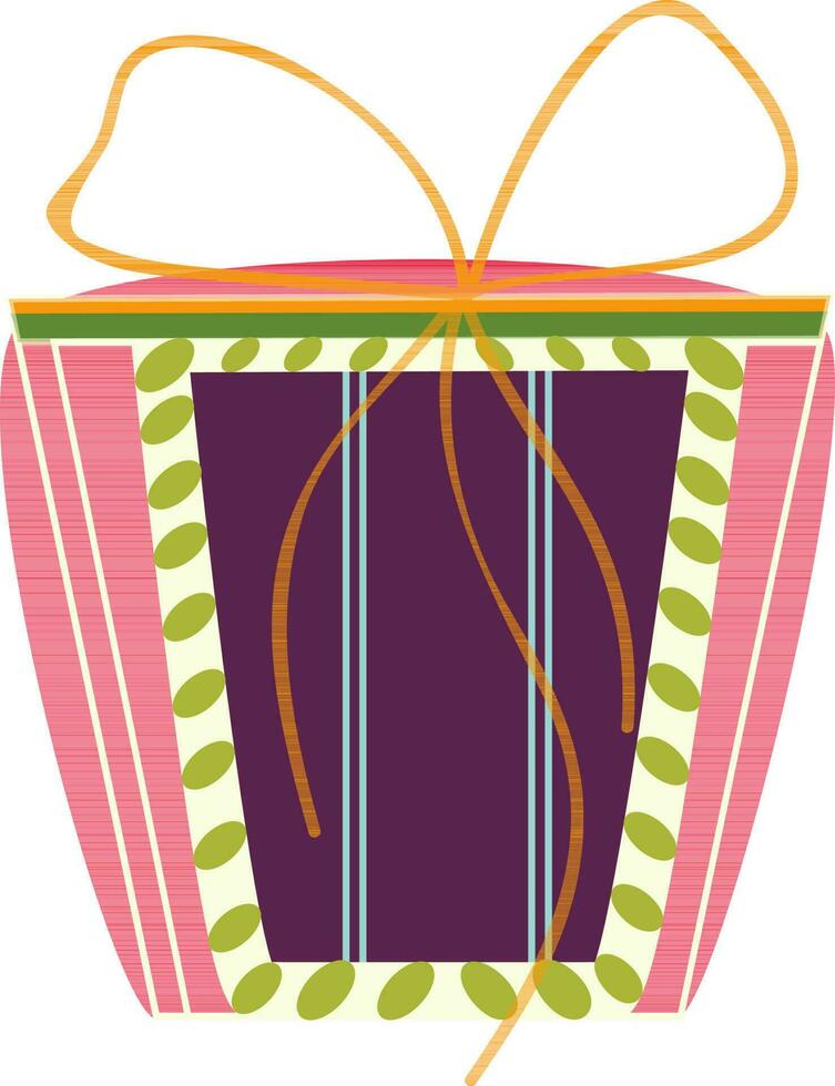 ilustración de vistoso elegante regalo caja icono. vector