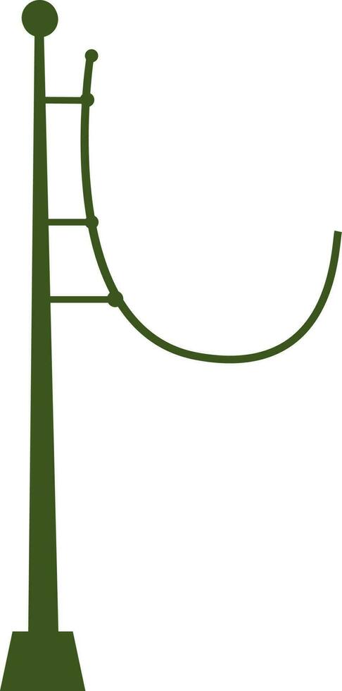 Green color illustration of Wrought iron signage. vector