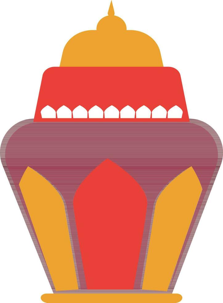 Illustration of a lantern. vector