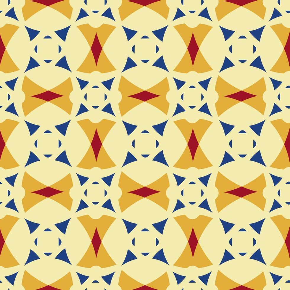 Colorful ornamental abstract design pattern on seamless background. vector