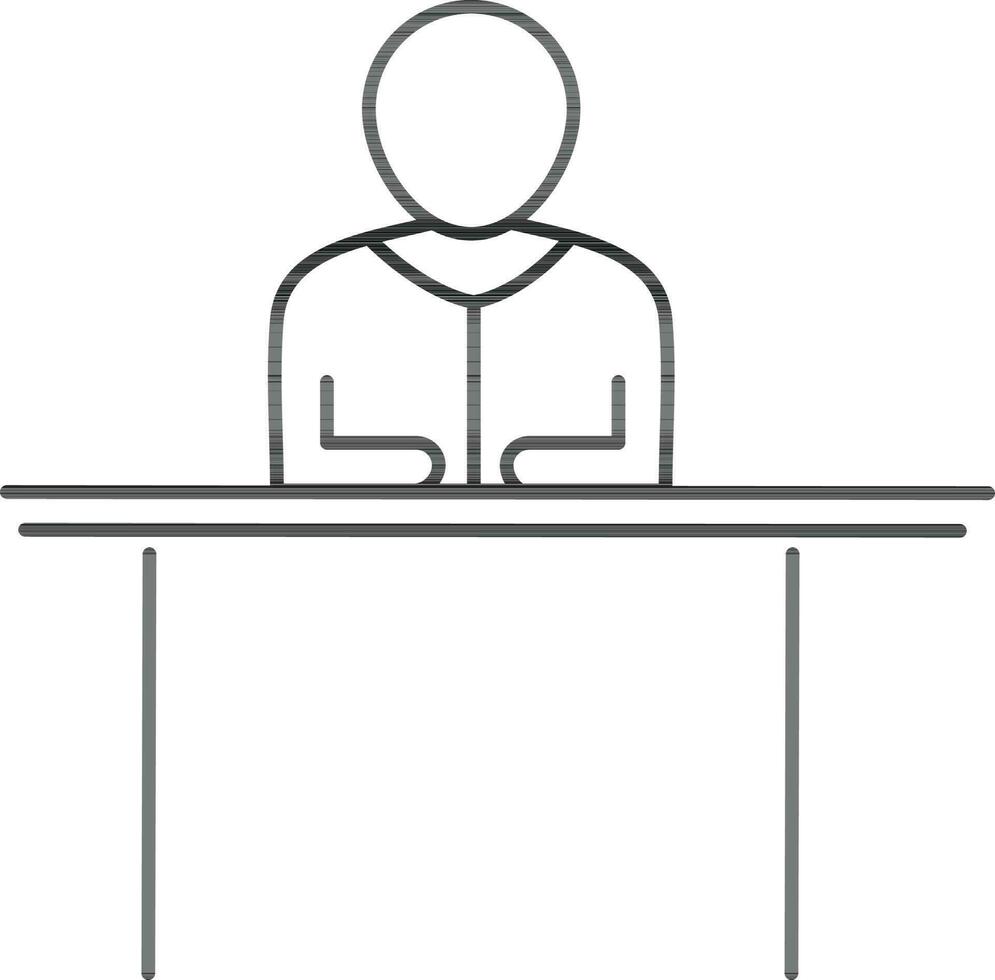 Character of man. vector