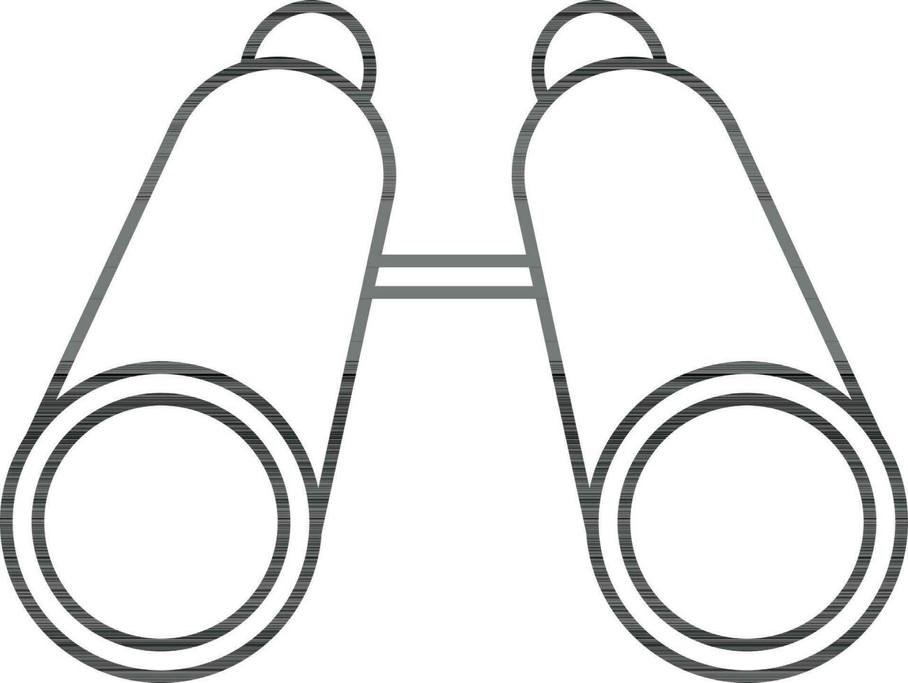 Isolated binoculars in flat style. vector