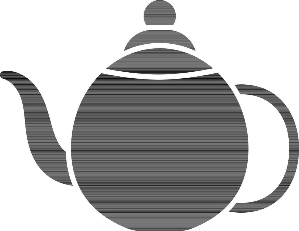 Kettle Icon In Line Art. vector