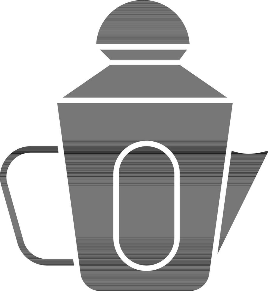 Isolated kettle Icon In Flat Style. vector