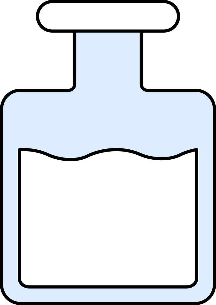 Liquid Bottle Icon or Symbol in Flat Style. vector