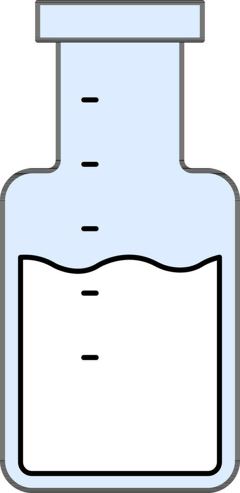 Chemical Flask Icon in Flat Style. vector