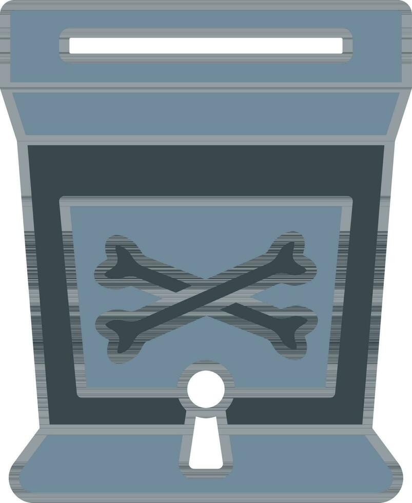 Arcade Game Machine Icon In Gray And White Color. vector