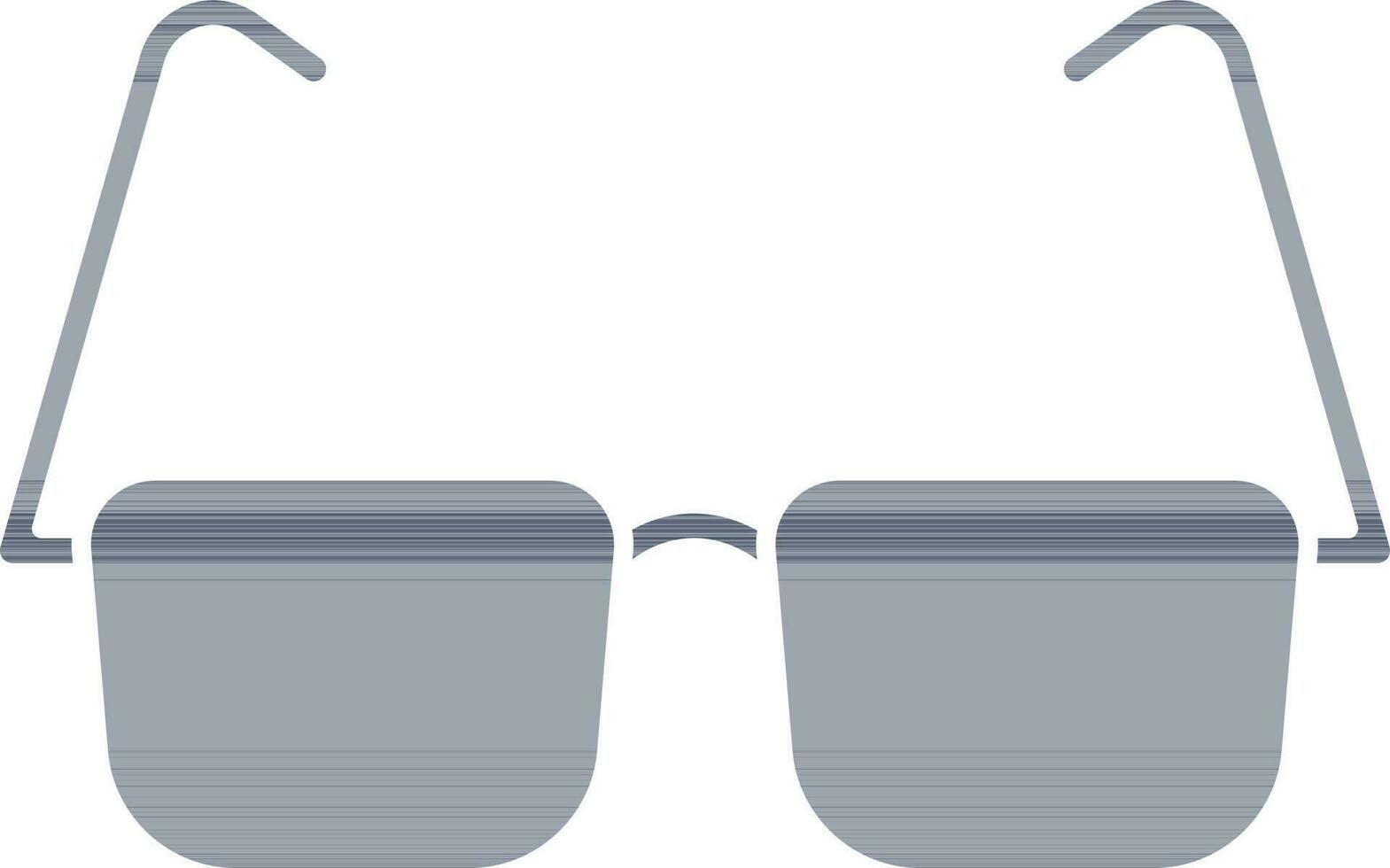 Eyeglasses Icon In Blue And White Color. vector