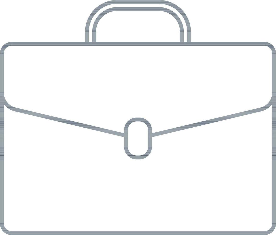 Illustration Of Briefcase Icon Or Symbol In Thin Line. vector
